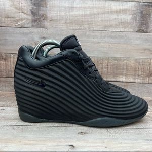 Nike Lunarwavy Sky Hi QS Foamposite Womens Hidden Wedges High Heel Sneakers